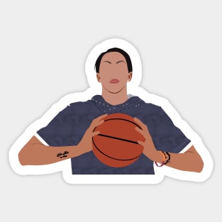 c parker the greatest woman basketball player Sticker